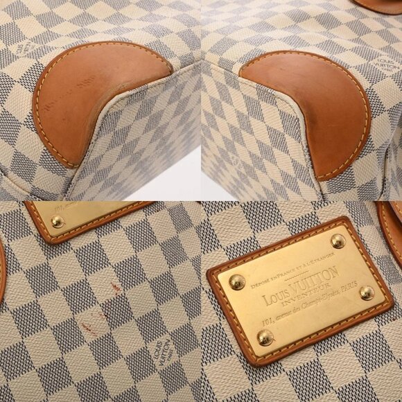 LOUIS VUITTON Damier Azur White/Blanc N51206 hand bag 800000131172000 - Picture 8 of 12